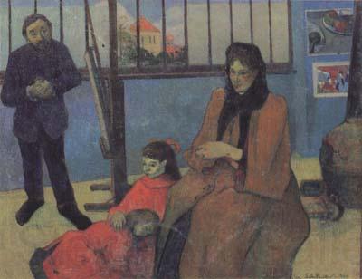 Paul Gauguin The Sudio of Schuffenecker or The Schuffenecker Family (mk07) Norge oil painting art